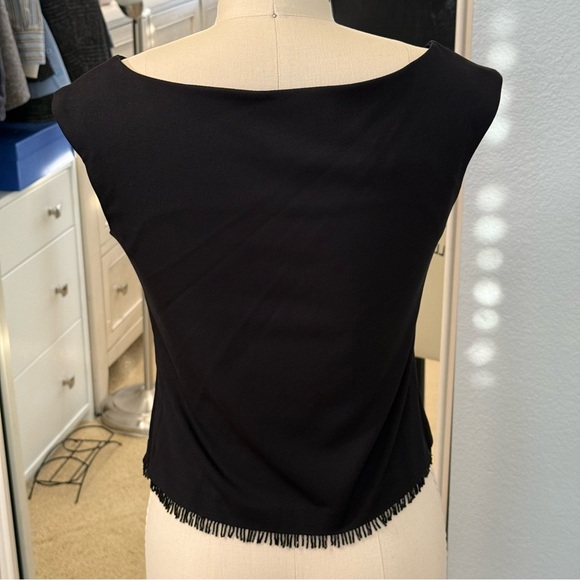 NWT Ann Taylor Black 2 pcs Set Sequined Fringe Size:  2 - Picture 5 of 16